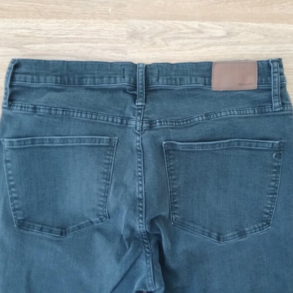 Madewell Cali Demi-Boot Stretch Jeans Chewed Hem Black Size 32 - Picture 8 of 10